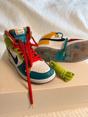 NIKE FroSkate SB Dunk High “All Love No Hate” - 8.5 (MENS) / 10 (WOMENS)